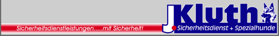 Banner J. Kluth Sicherheitsdienst